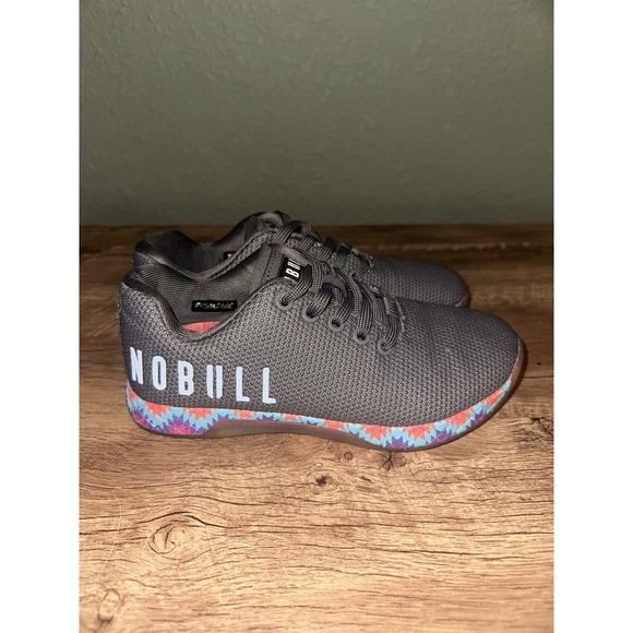 NOBULL CrossFit Training Shoes Rainbow Patchwork Gray Mens 4 Women's 5.5 - Picture 3 of 10